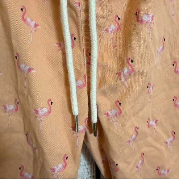 Forever 21 Flamingo Shorts Mens Large Cotton Pull On Retro Tropical 90s Vibe - Picture 3 of 8